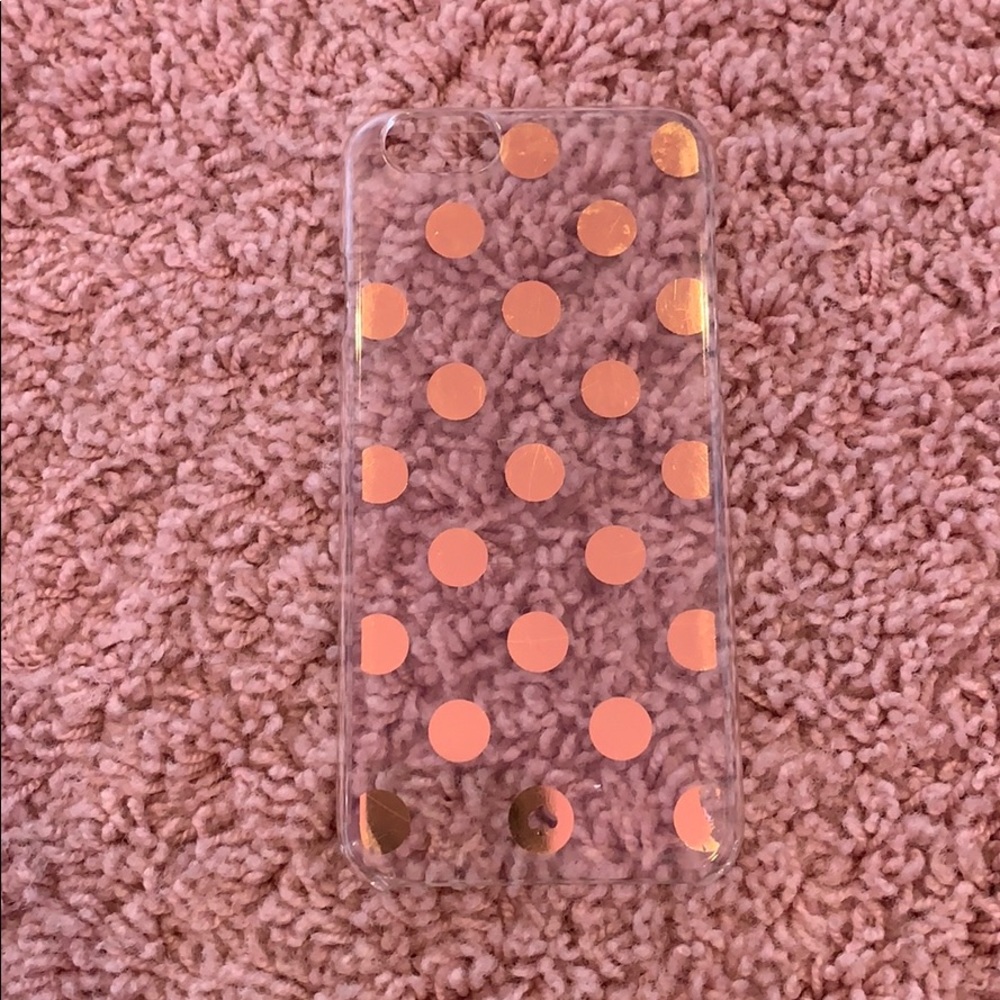 Kate spade iphone 6s golden dotted case
